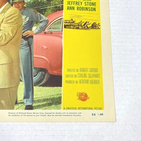 Damn Citizen 1958 Lobby Cards Movie Posters Keith Andes Maggie Hayes Crime Noir - Picture 7 of 8